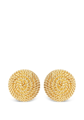 Monet Pre-Owned 1980s woven earrings - Gold