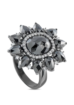 LB Exclusive 18K white gold 7.61ct diamond ring - Black