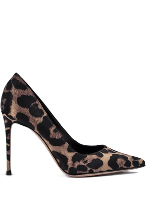 Le Silla 100mm Eva leopard-print pointed-toe pumps - Neutrals