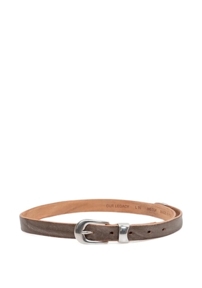 OUR LEGACY buckle belt - Brown