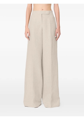 Max Mara palazzo linen trousers - Neutrals