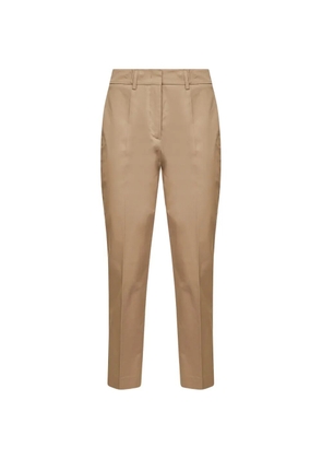 Blanca Vita pressed tapered trousers - Neutrals