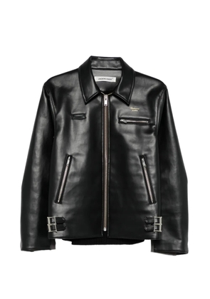 Undercover zip biker jacket - Black