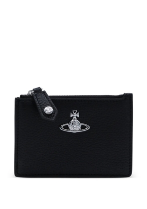 Vivienne Westwood zip plaque wallet - Black