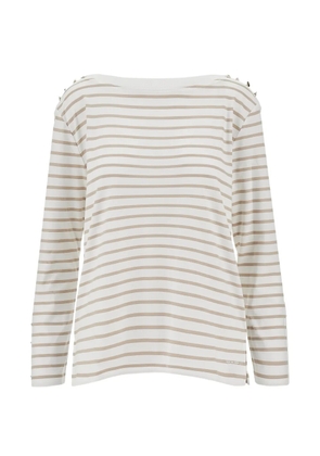 Emporio Armani striped T-shirt - White