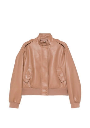 TWINSET buttoned bomber jacket - Neutrals