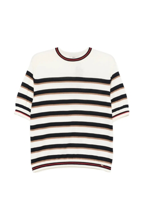 Herno striped short-sleeve T-shirt - White