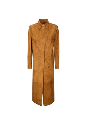 Salvatore Santoro button sheepskin coat - Neutrals