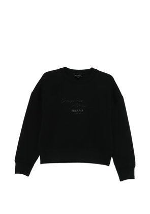 Emporio Armani logo-detail sweatshirt - Black
