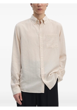 Another Aspect striped chest-pocket shirt - Neutrals