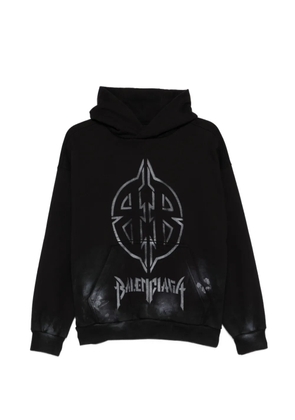 Balenciaga Pre-Owned graphic-print hoodie - Black