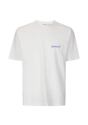 Gramicci crew neck printed T-shirt - White