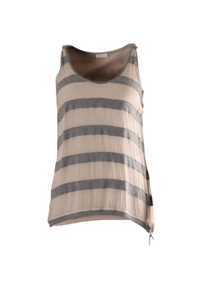 Brunello Cucinelli Vintage stripe sleeveless top - Neutrals