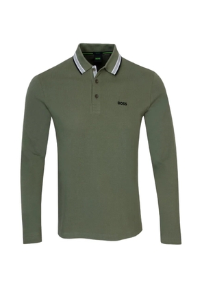 BOSS plisy polo shirt - Green
