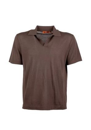 Cruna Levanti collar T-shirt - Brown