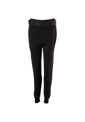 Self-Portrait belted trousers - Black