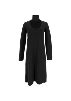 Bottega Veneta Pre-Owned high-neck long-sleeve midi dress - Black