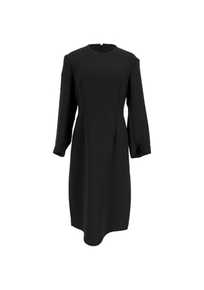Jil Sander Pre-Owned long-sleeve midi dress - Black