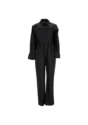 Saint Laurent Pre-Owned cotton long-sleeve jumpsuit - Black