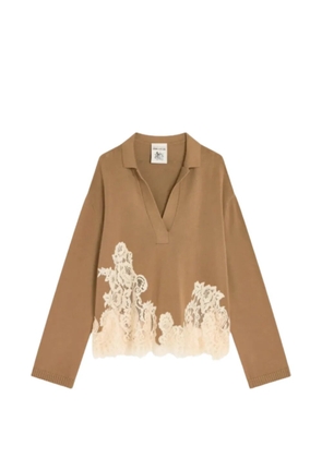 Semicouture V-neck sweater - Neutrals