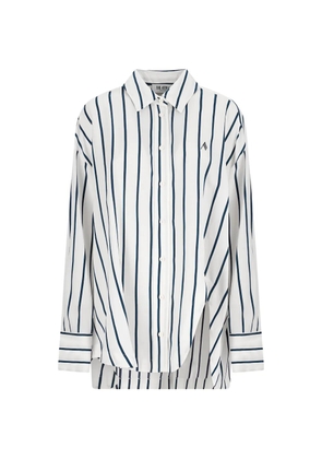 The Attico Diana striped shirt - White
