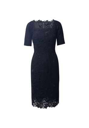 Dolce & Gabbana Pre-Owned lace-detail square-neck midi dress - Black