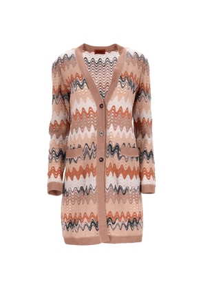 Missoni Pre-Owned button-up long cardigan - Neutrals