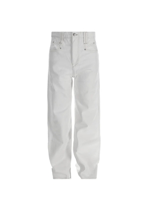 Isabel Marant Vintage contrast-stitching loose-fit jeans - White