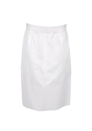 Celine Pre-Owned cotton mini skirt - White