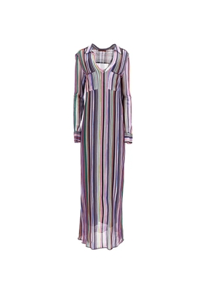 Missoni Pre-Owned knitted stripe maxi dress - Black