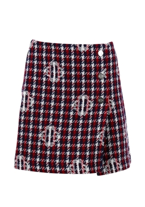 Maje tartan wrap mini skirt - Red
