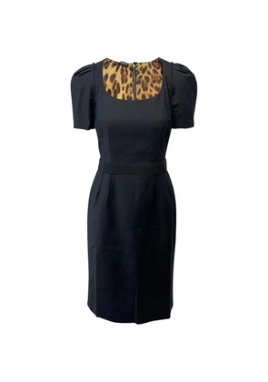 Dolce & Gabbana Pre-Owned Cady short-sleeves midi dress - Black