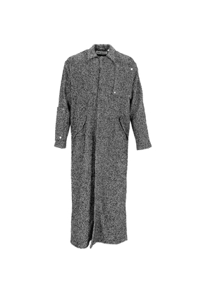 Off-White Pre-Owned herringbone-pattern coat - Grey