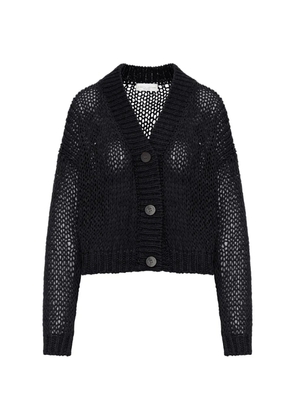 Roberto Collina button-fastening V-neck cardigan - Black