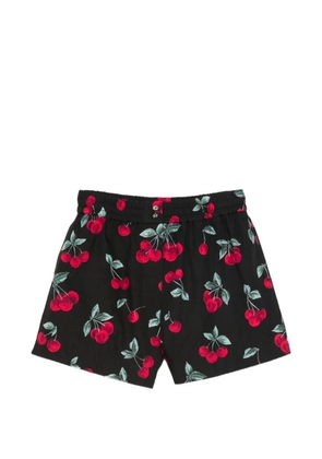 TWINSET cherry-print shorts - Black