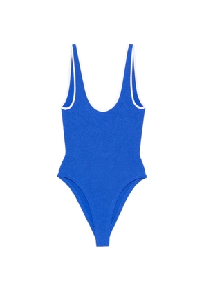 Hunza G scoop neck swimwear - Blue