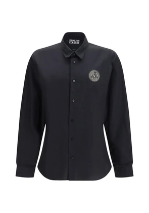 Versace Jeans Couture emblem-patch shirt - Black