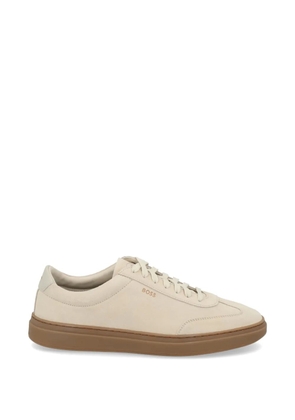 BOSS leather sneakers - Neutrals
