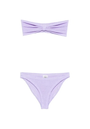 Hunza G knot crinkle bikini - Purple