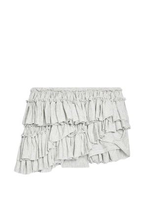 DRIES VAN NOTEN ruffled shorts - Grey