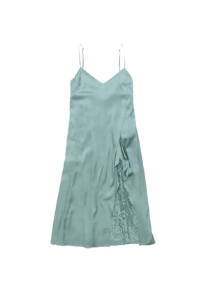 Acne Studios lace slip midi dress - Green