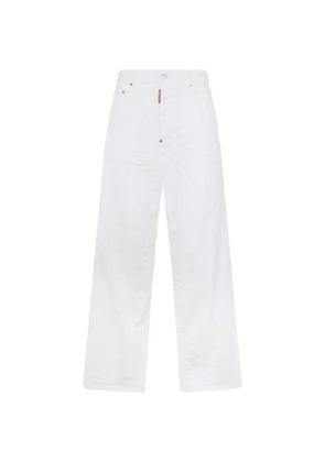 DSQUARED2 garment dyed baggy jeans - White