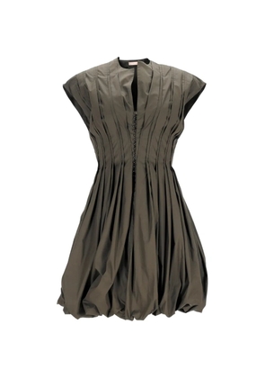 Alaïa Pre-Owned pleated balloon mini dress - Green