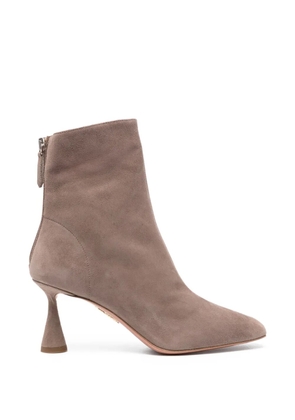 Aquazzura back zip-up boots - Grey