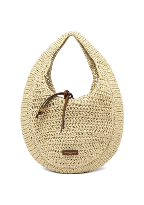 GIANNI CHIARINI Nefeli woven shoulder bag - Neutrals