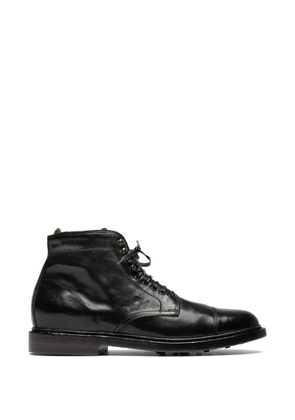 Officine Creative lace-up fastening boots - Black