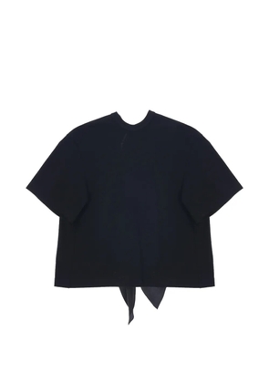 Carven attached-scarf T-shirt - Black