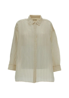 Casey Casey striped long-sleeve shirt - Neutrals