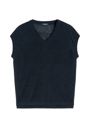 'S Max Mara Ghianda V-neck knitted T-shirt - Blue