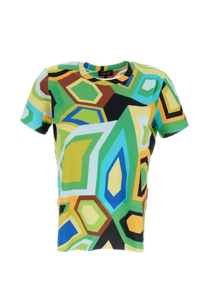 Irie' geometric print T-shirt - Green